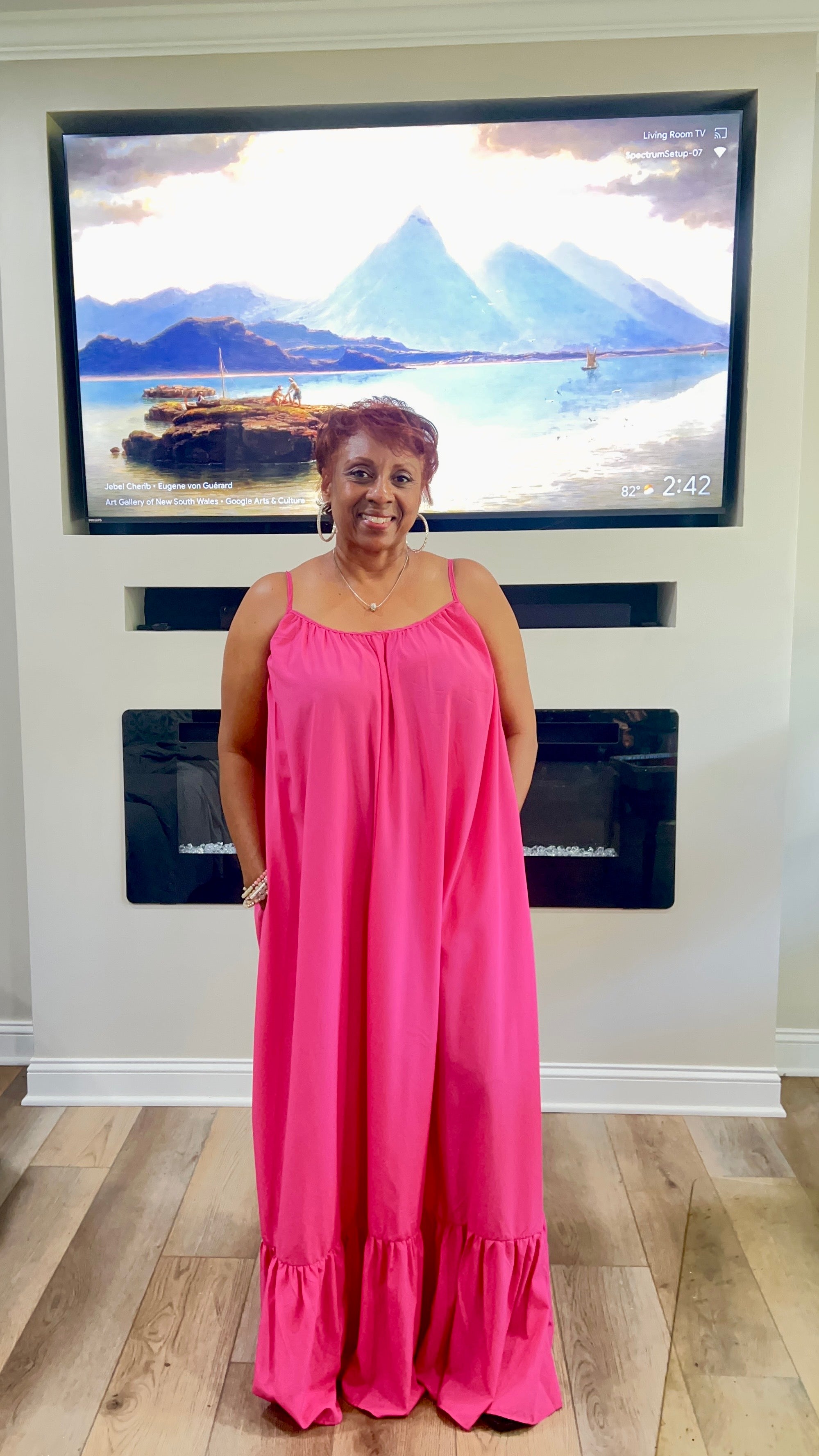 pink dress flowy Summer Sundress – Ramonia's Petite Boutique Size:3XL - REGULAR Midi Dress Floral Two-Piece The flowy sleeves add FALLDRESSESAUGUST2024