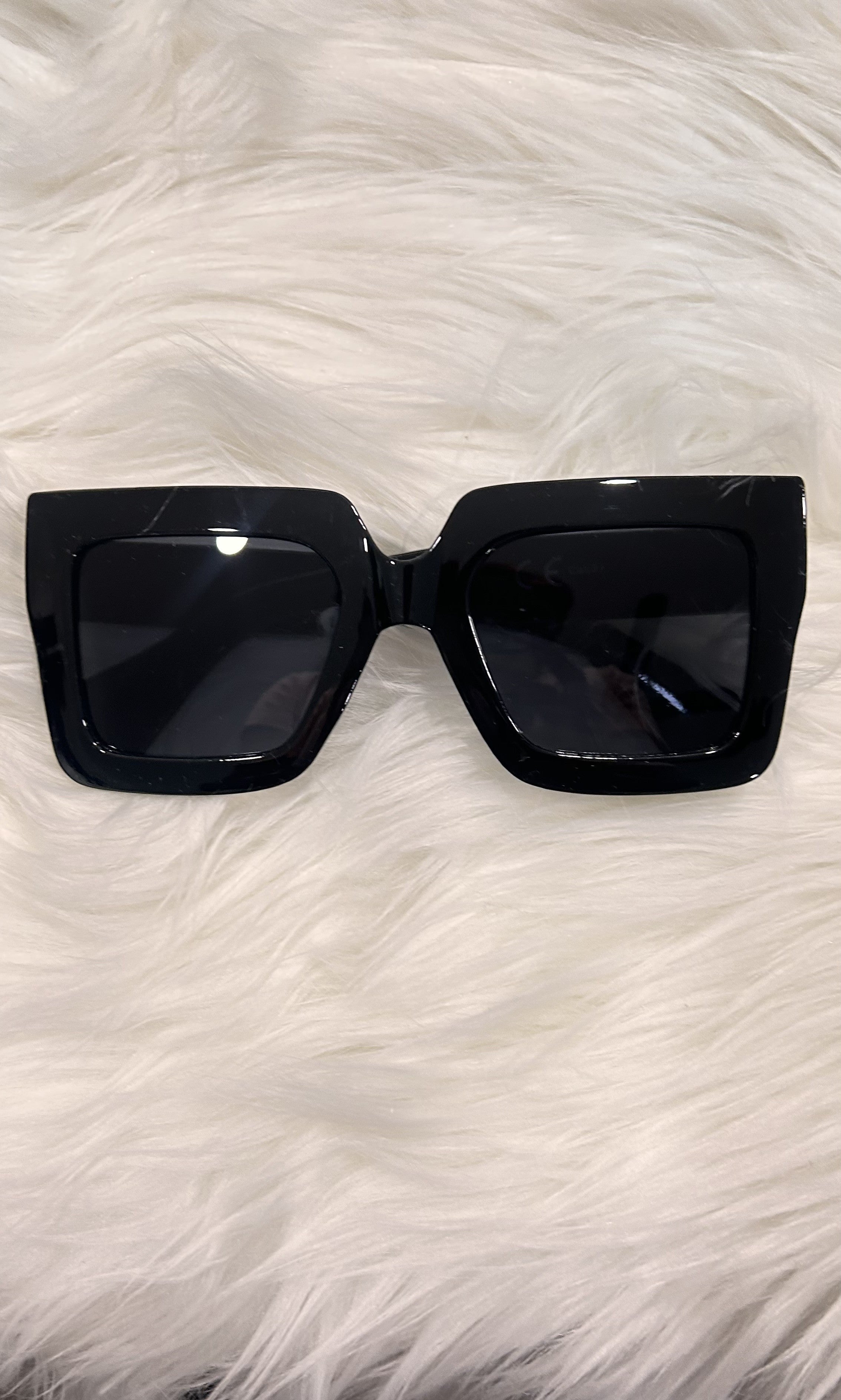 Black Wide Rim Shades