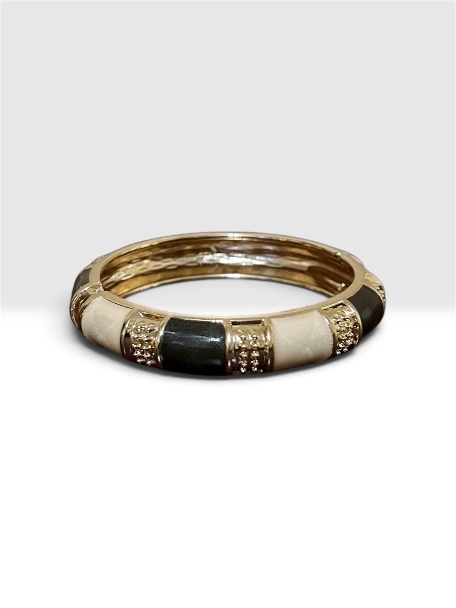 Brown/ Tan Gold Plated Bracelet