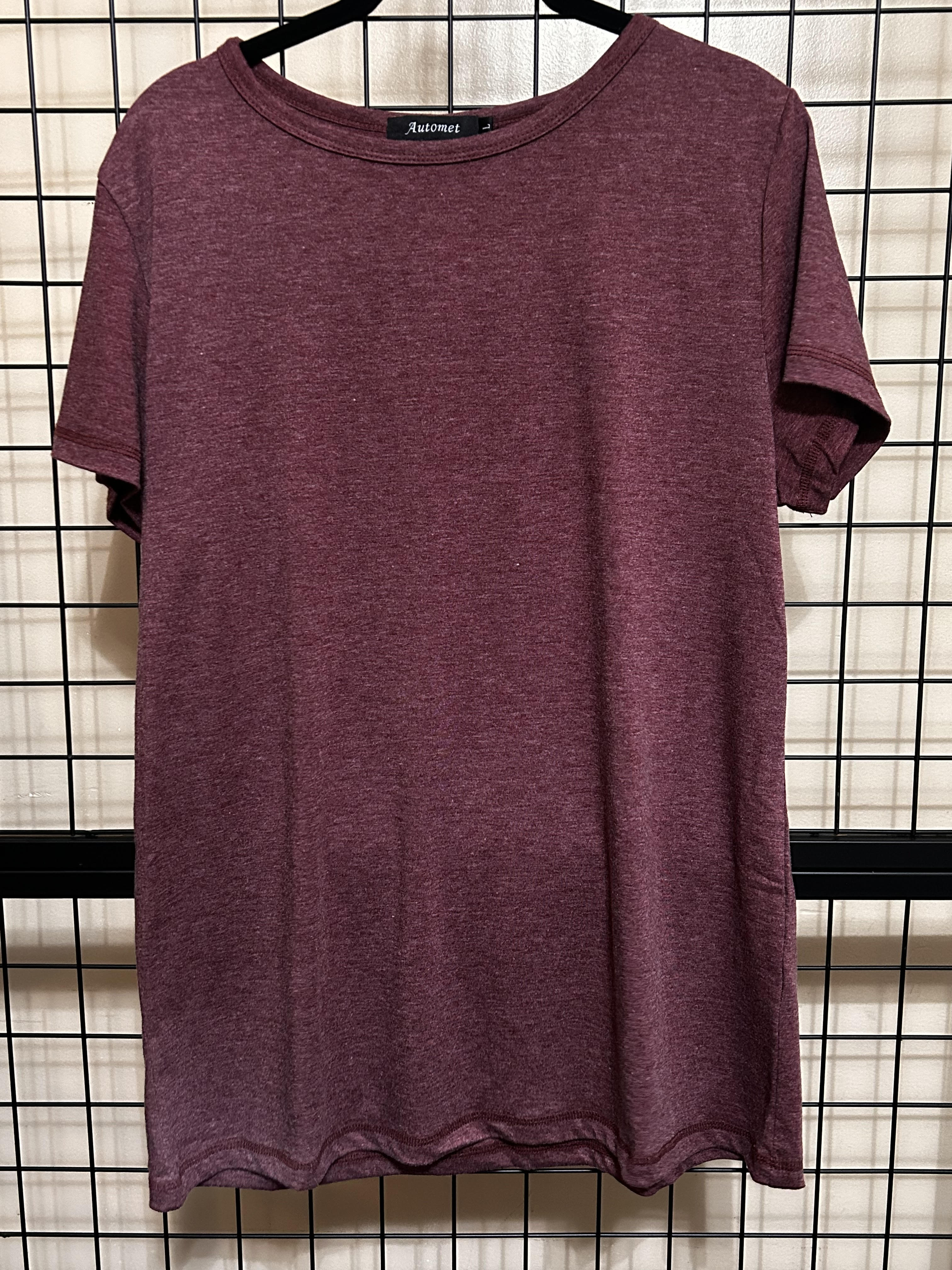 Soft Burgundy Summer Shirt