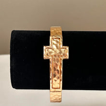 Load image into Gallery viewer, Gold Plated Cross Bracelet
