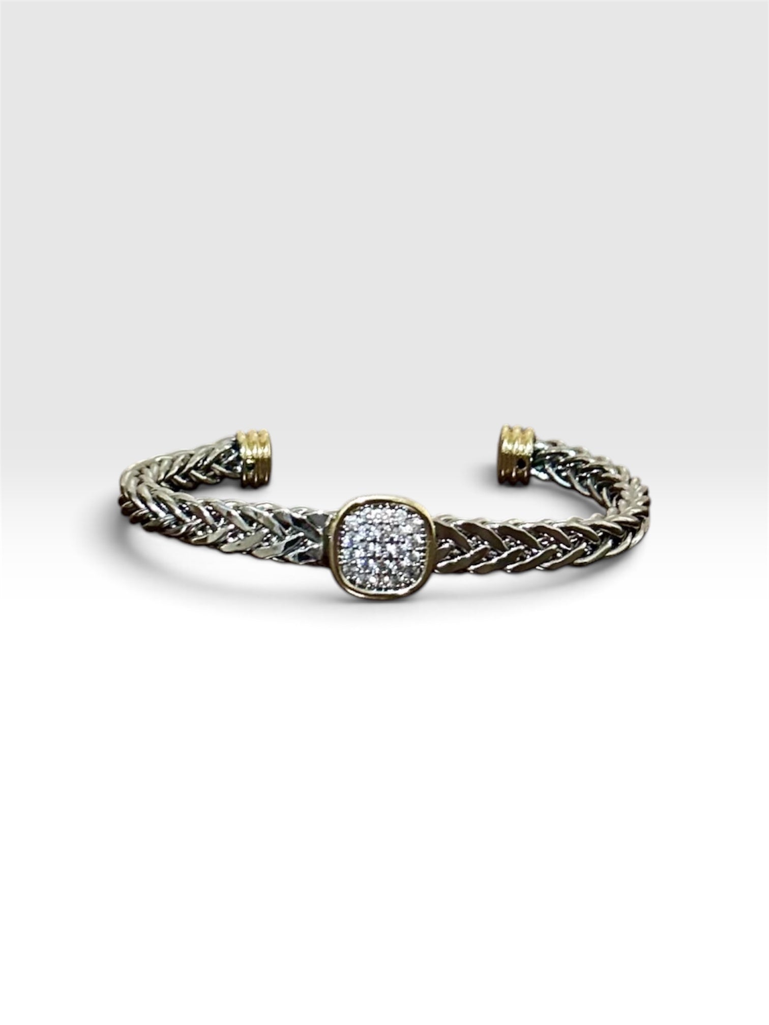 Gold and Silver Circle Chrome Bracelet