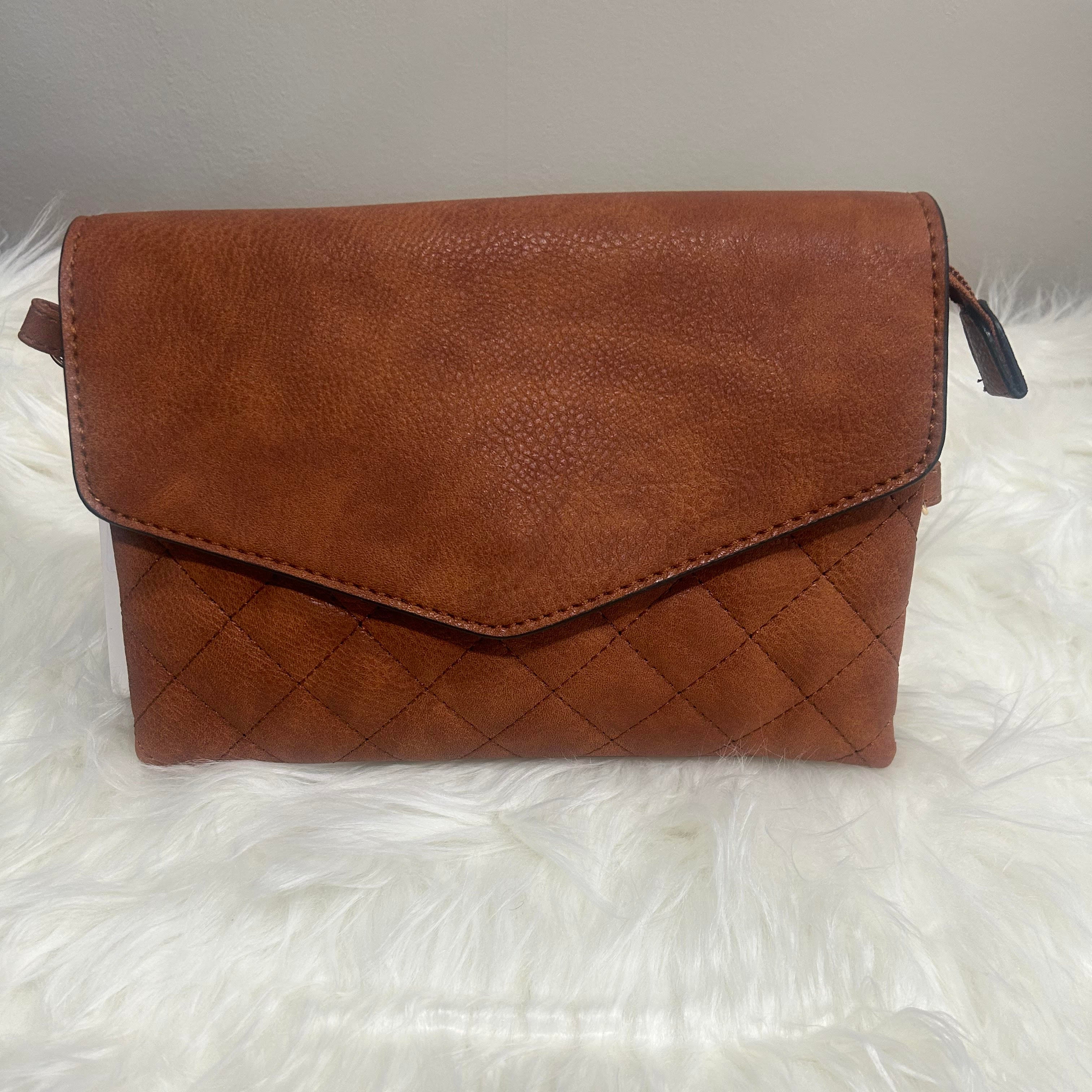 Mariah Quilted Envelope Crossbody Bag