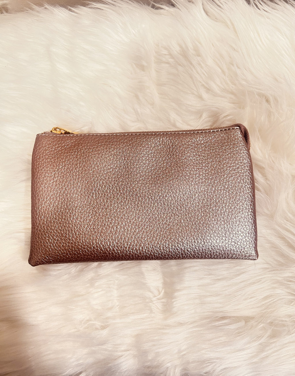 Pink Three Compartment Crossbody Bag