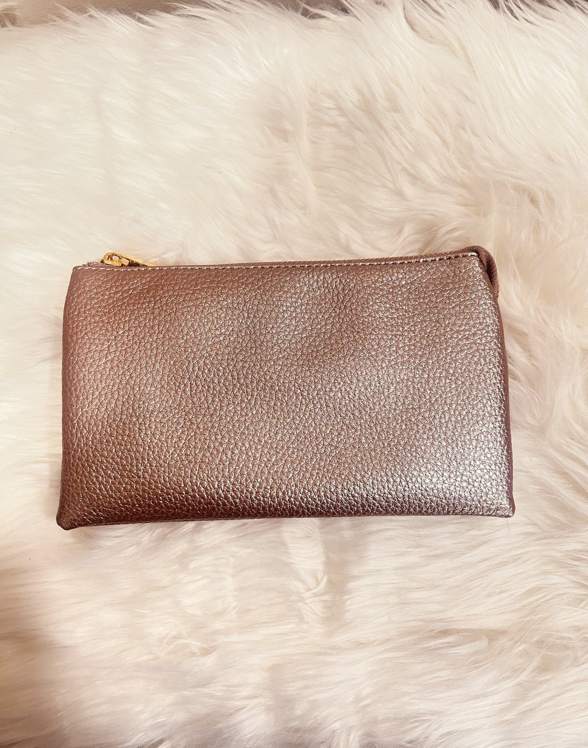 Pink Three Compartment Crossbody Bag