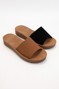 Comfortable Sole Wedge Slides