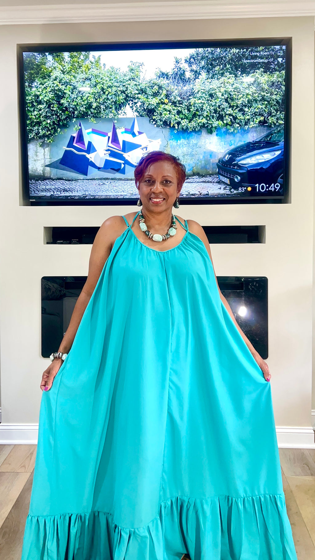 Summer Aqua Blue Dress