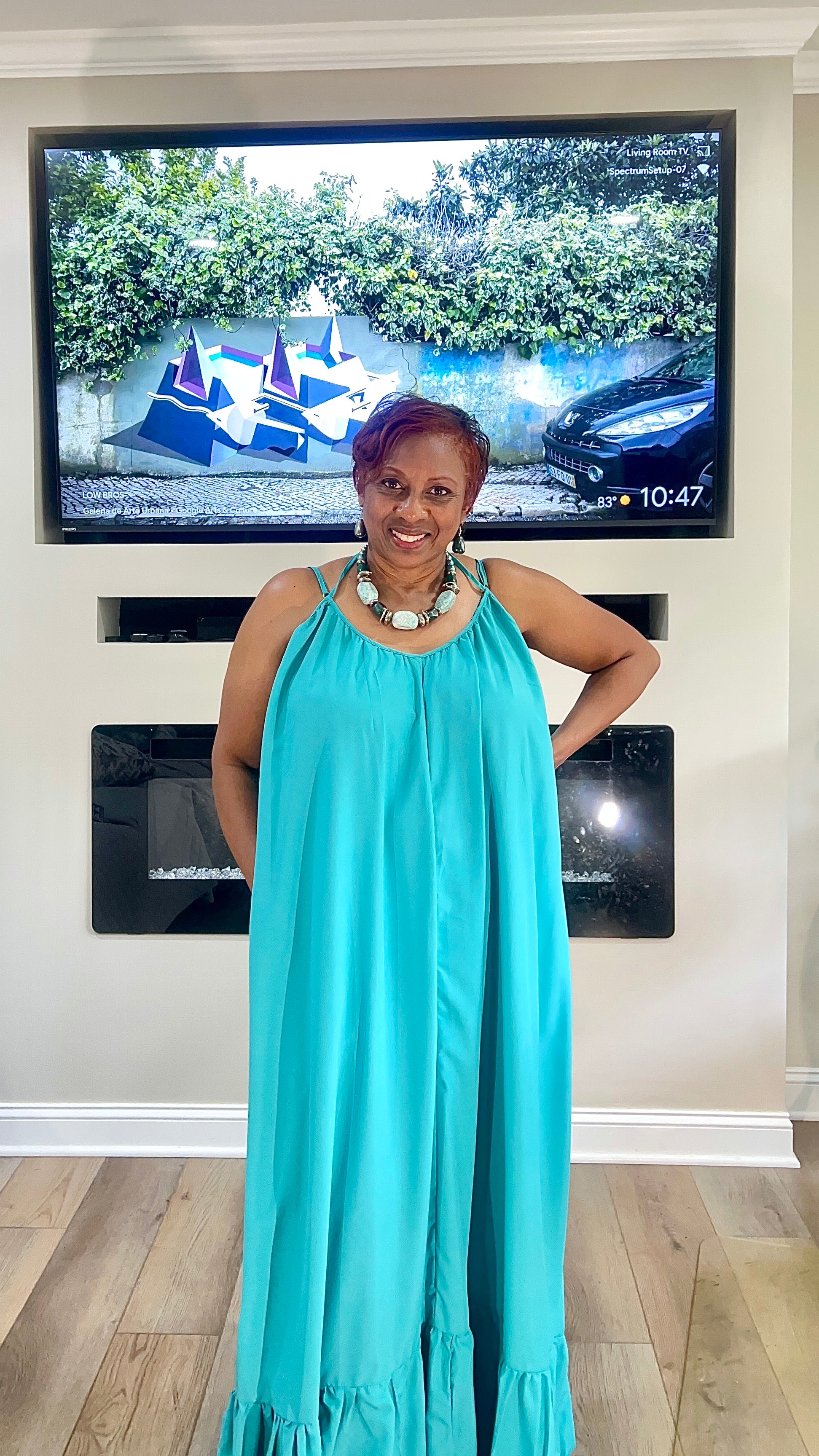 Summer Aqua Blue Dress