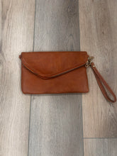 Load image into Gallery viewer,  Tan Envelope clutch bag
