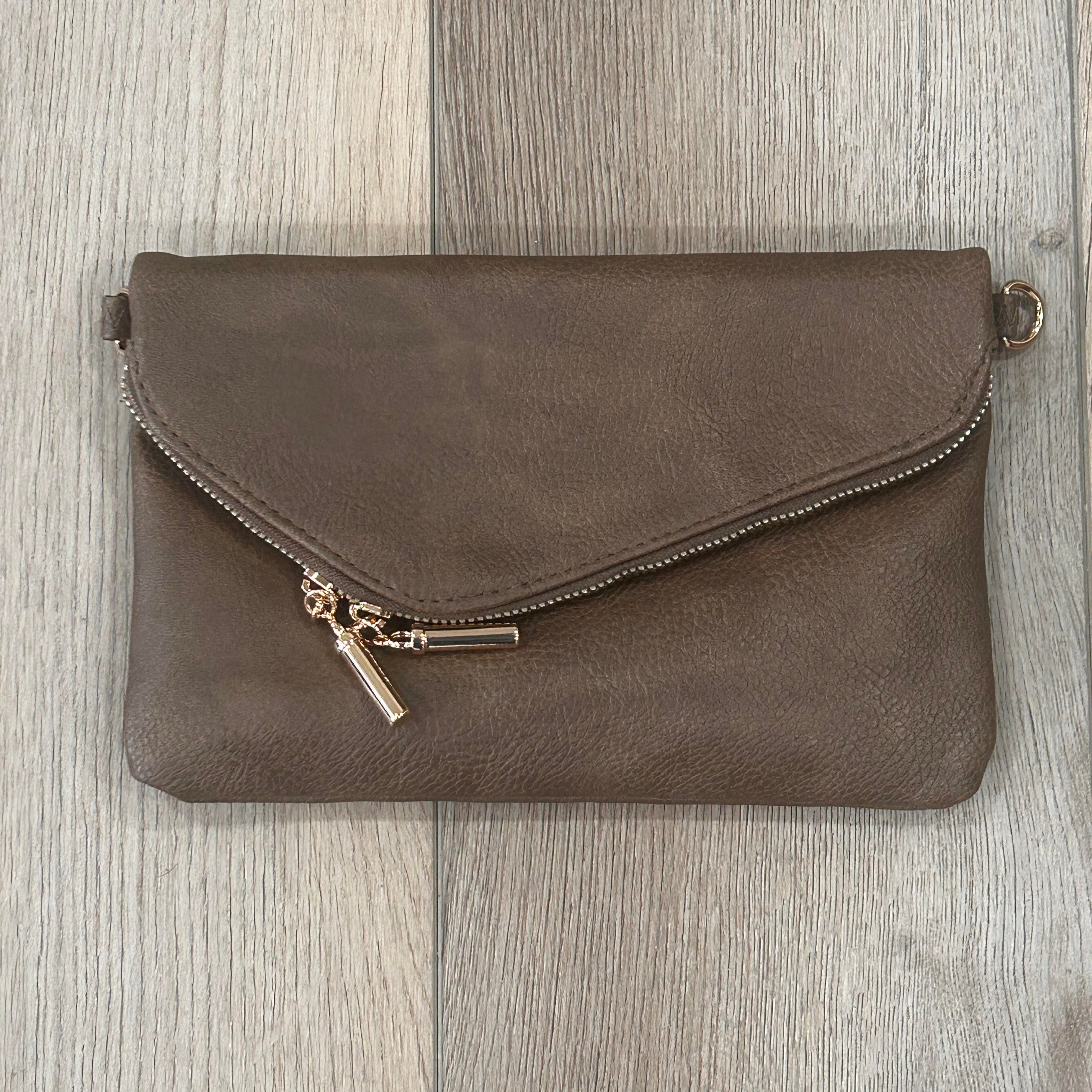 Monogrammable Envelope Clutch /Cross Body Bag