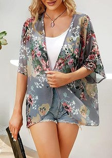 Women's Loose Fitting Kimono Cardigan