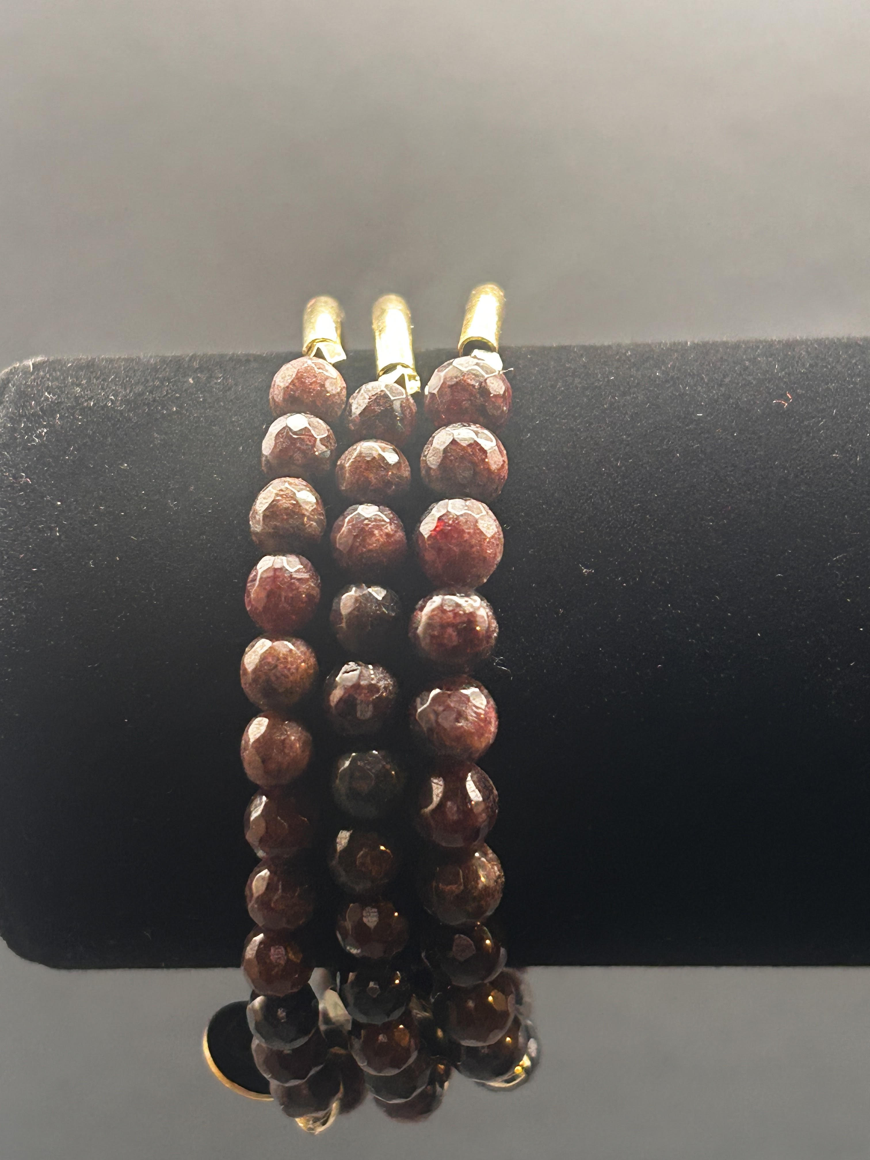 Plum Single Bar Bracelet (Set of 3)