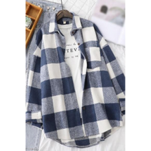 Load image into Gallery viewer, Plaid Flannel Tunic Shirt
