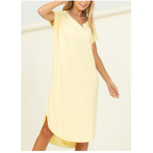 Load image into Gallery viewer, High Low Short dress w Round Neckline
